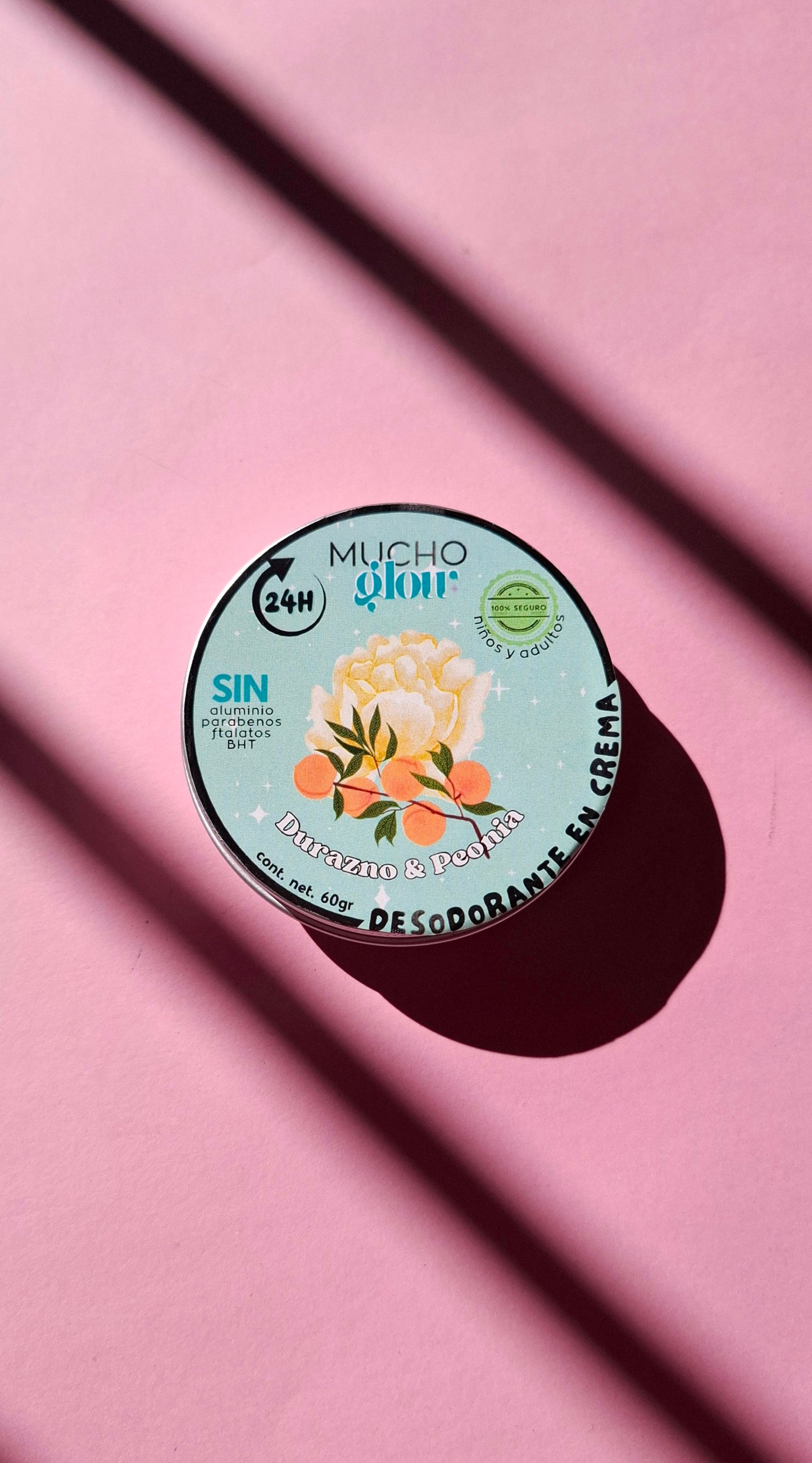 🍑 DESODORANTE NATURAL - GARDENIA DURAZNO 60gr