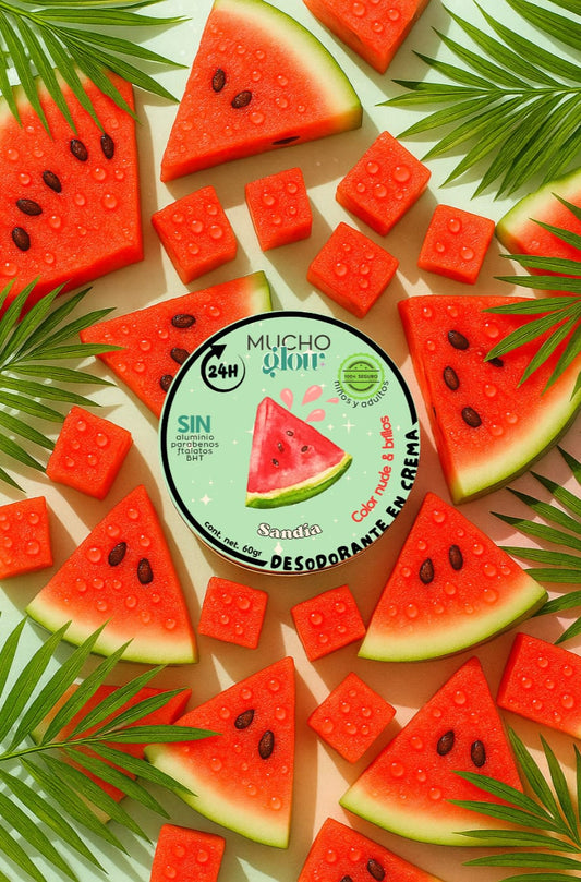 🍉 SANDÍA GLOW - DESODORANTE NATURAL CON BRILLOS  60gr