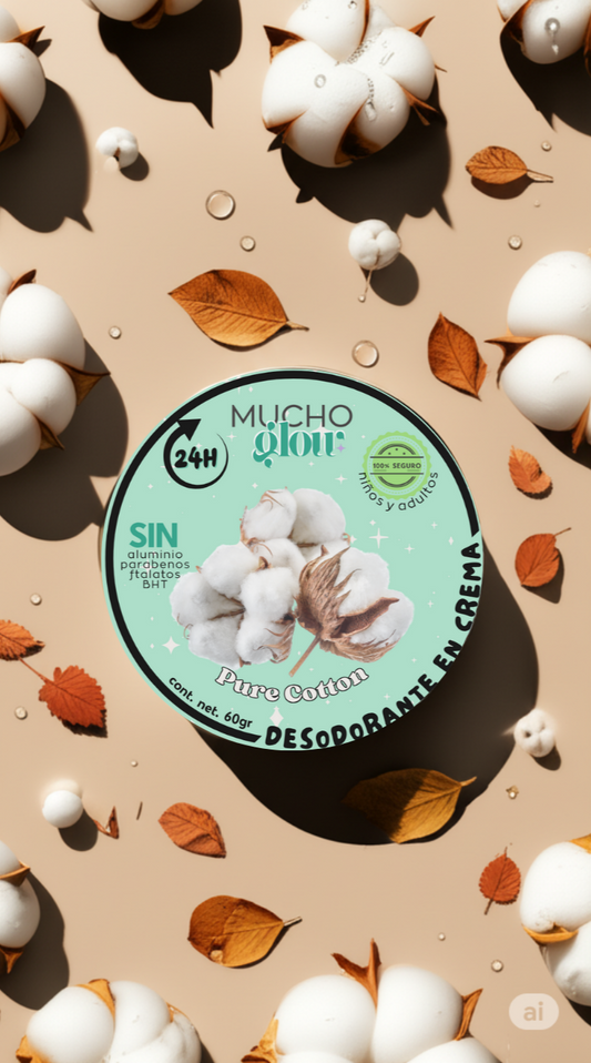 ☁️ PURE COTTON - DESODORANTE NATURAL  60gr